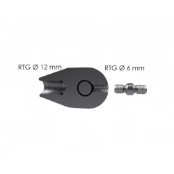 malla tiracable de 85 - 100 mm con doble rosca