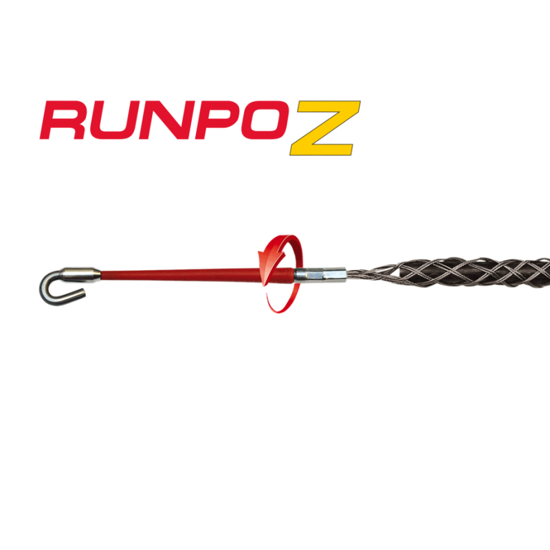 Malla tiracable runpoZ para cables de 9 a 15 mm Runpotec