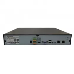 Grabador NVR Bokysee POE 16 canales, 4k y doble disco - puertos