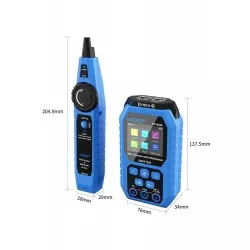 Noyafa NF-B509 - dimensiones del tester de red y multímetro