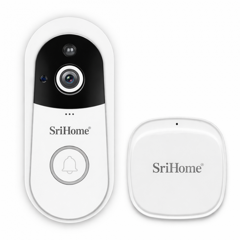 Videoportero vigia base Srihome SH004 incluye timbre físico ding dong