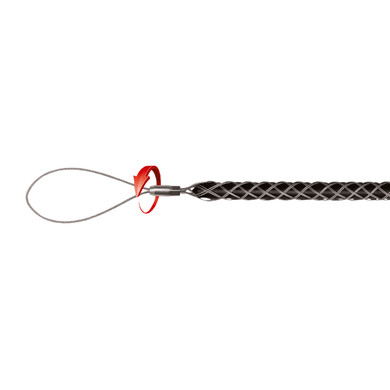 Malla tiracable para cables de 9 a 15 mm con lazo Runpotec