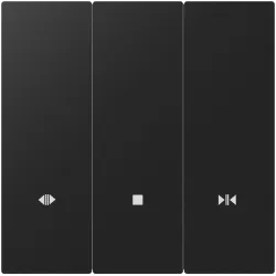 Interruptor inteligente para cortinas Akubela SM-1C ZigBee color negro