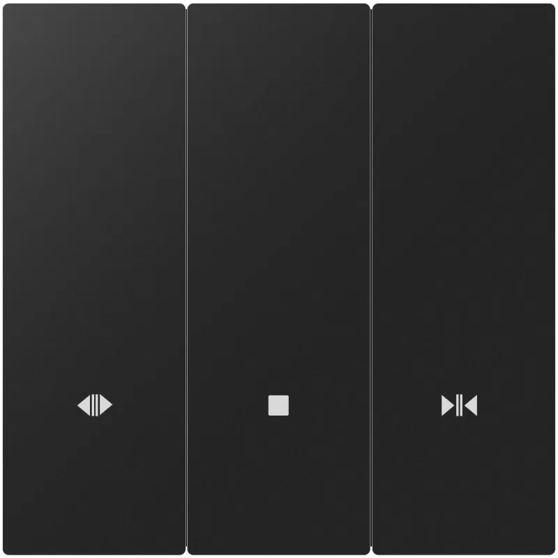 Interruptor inteligente para cortinas Akubela SM-1C ZigBee color negro