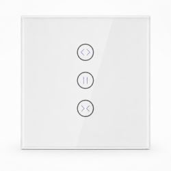 Panel de control inteligente para cortina Akubela SM-SW101-CZ ZigBee color blanco