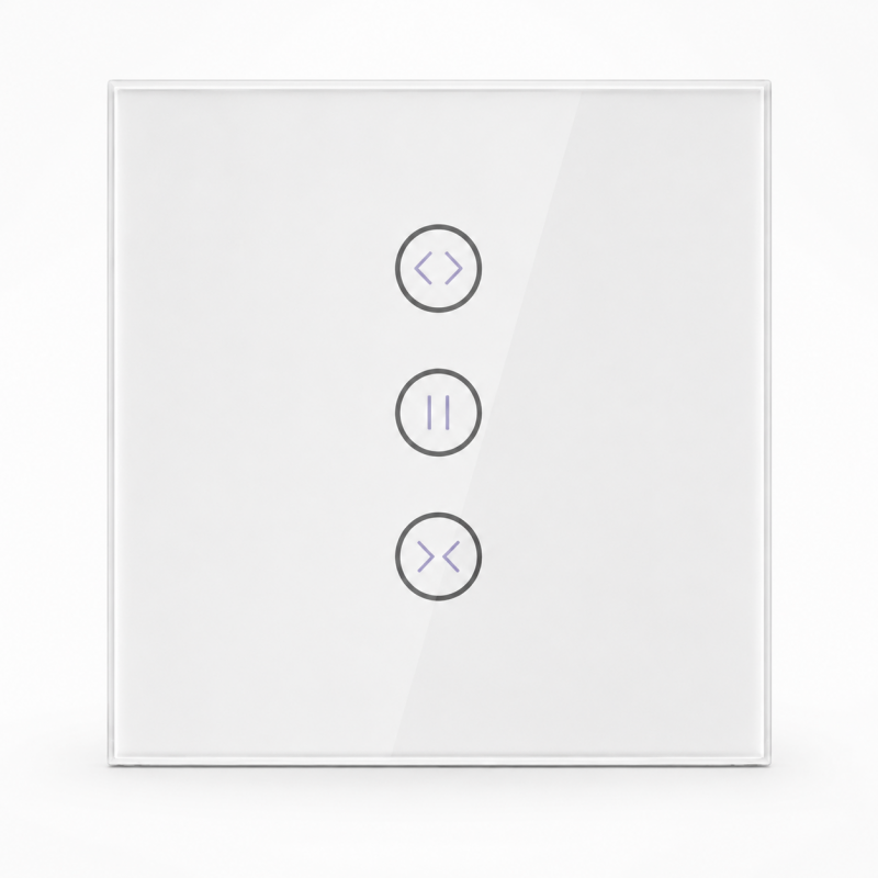 Panel de control inteligente para cortina Akubela SM-SW101-CZ ZigBee color blanco