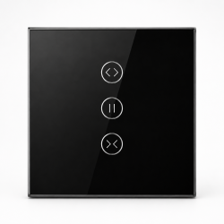 Panel de control inteligente para cortina Akubela SM-SW101-CZ ZigBee color negro