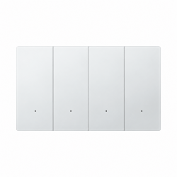 Interrupor inteligente con 4 botones fisicos premium , akubela blanco
