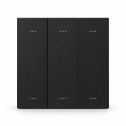 Panel controlador de escenas Akubela WLS-6G negro con 6 botones Zigbee