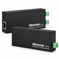 Akuvox NC-2 + NX-2 – Kit Convertidor IP a 2 Hilos con PoE