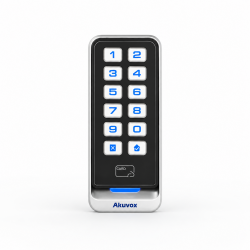 Akuvox ACR-CRM11 lector de control de acceso RFID con teclado numérico, código PIN y acabado metálico