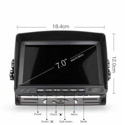 Monitor para cámaras de maquinaria pesada 7" Limatics - 3