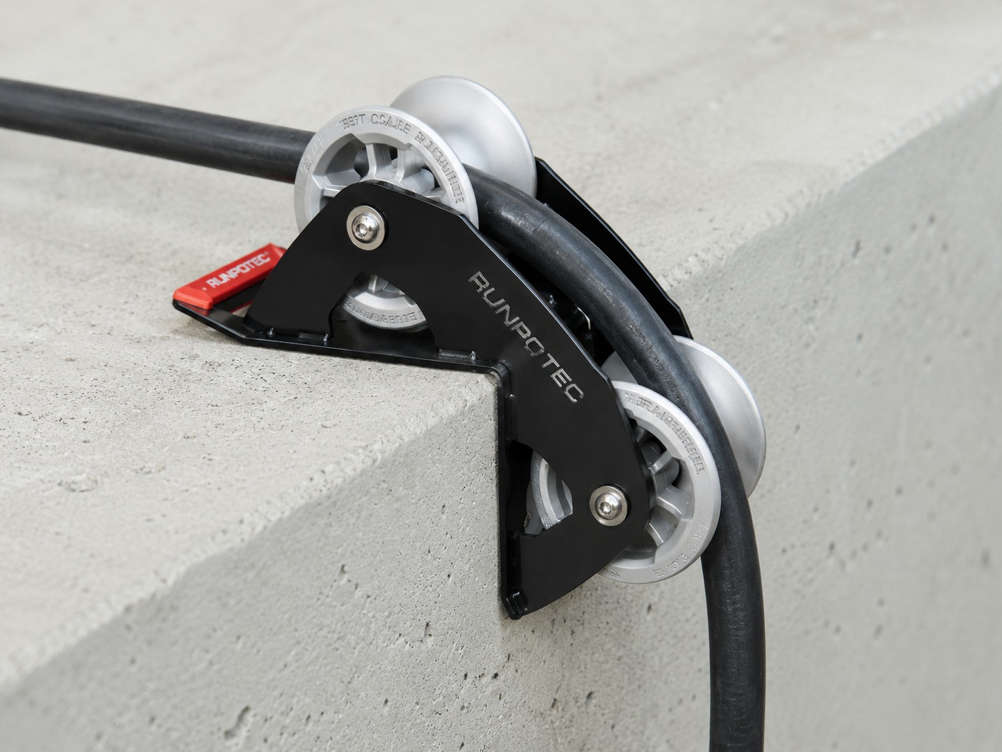 Rodillo guía 90 grados para cables Runpotec
