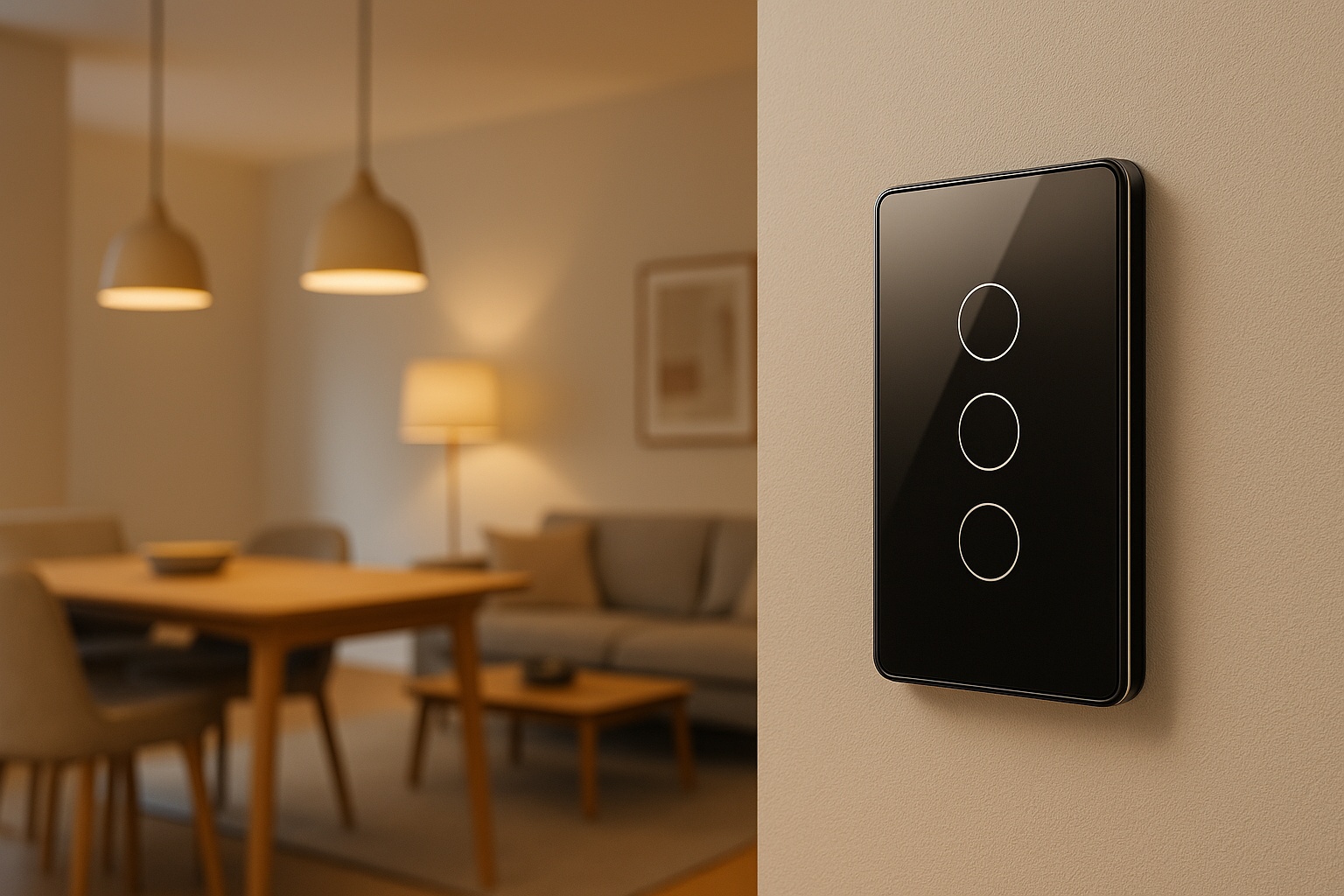 Interruptor inteligente Akubela con diseño moderno