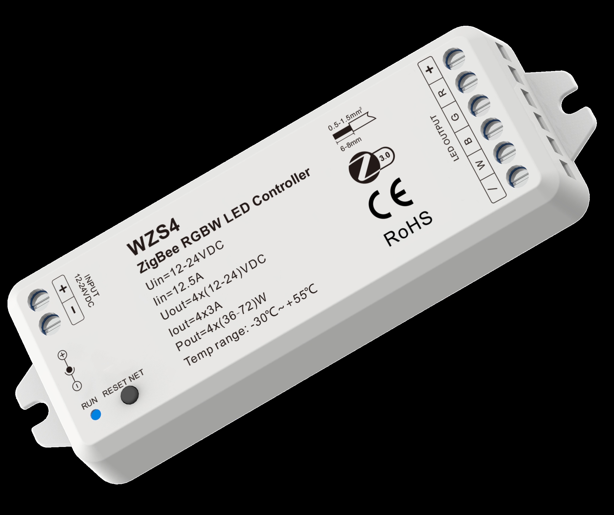 Controlador RGBW ZigBee WZS4 para tiras LED a color