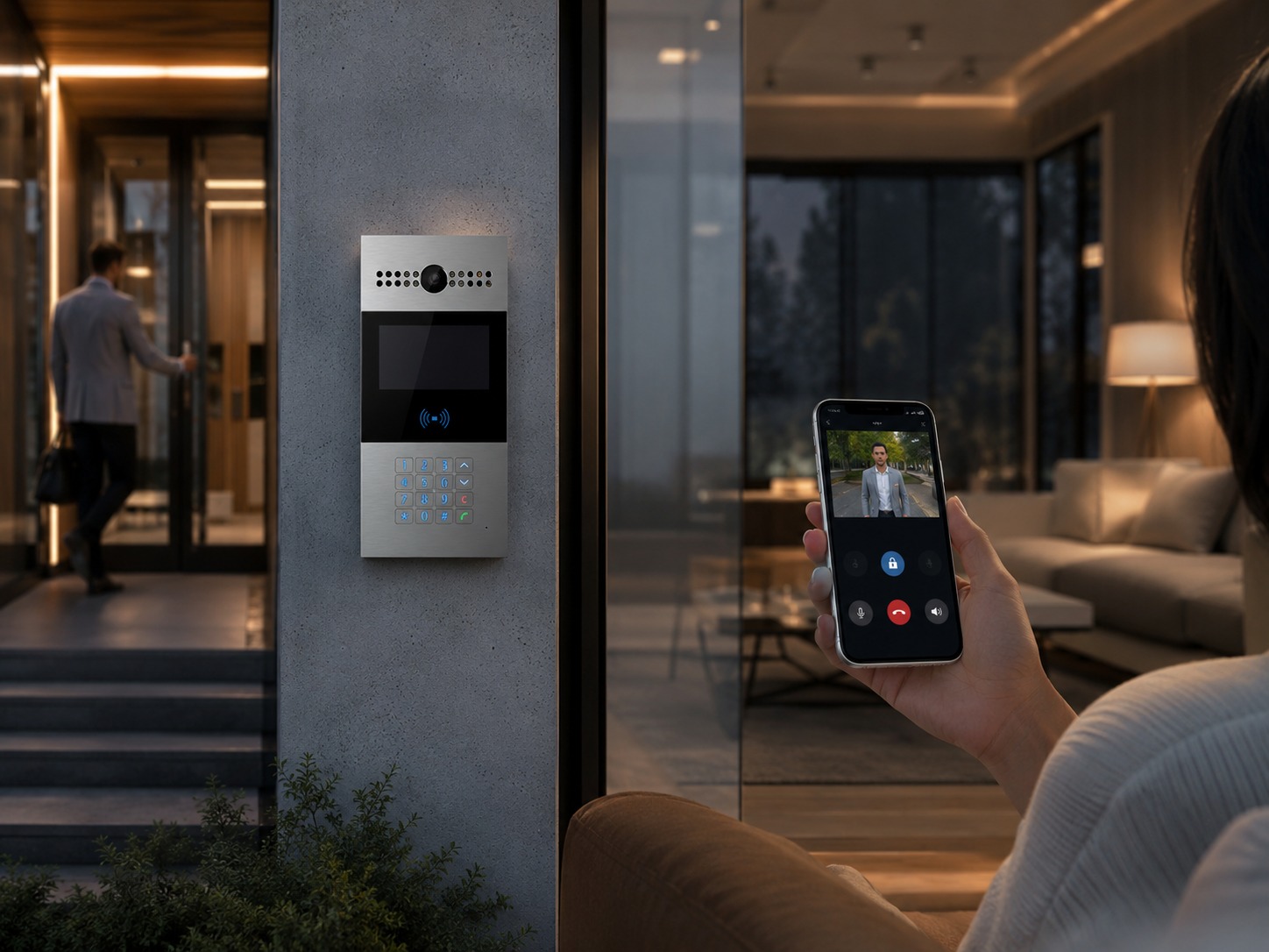 Apertura remota y atención de visitas con Akuvox R28A