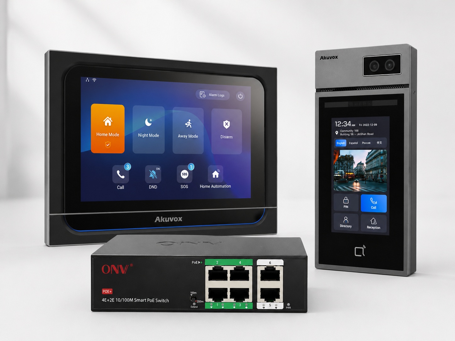 Kit acceso facial smart Akuvox S535 con pantalla X933H