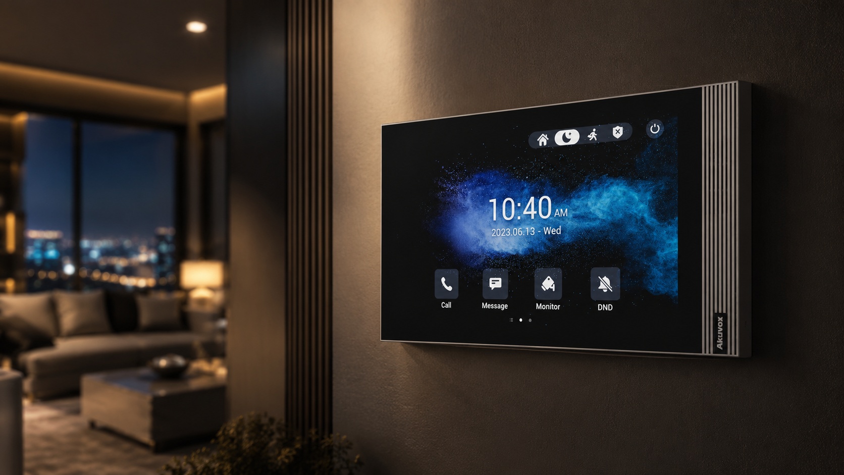 Akuvox S563S instalada en vivienda moderna